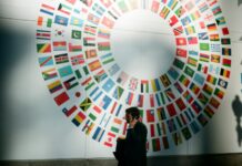 세계은행(WB), 한국을 중진국 함정 극복한 대표 사례로 꼽아 woman in black coat standing near round white red and blue wall