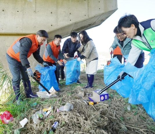 하천 클린데이 및 생태 교란 식물 제거
